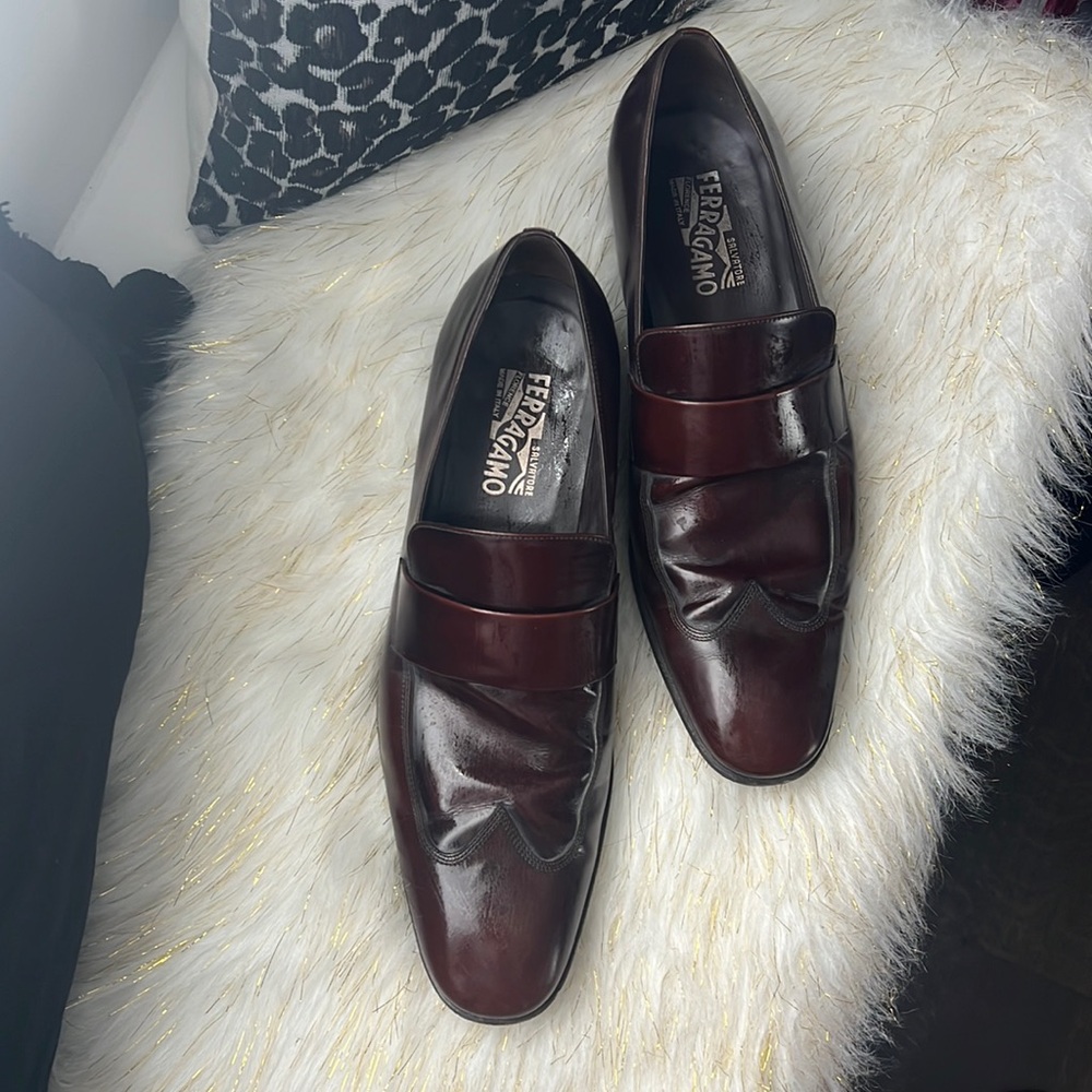 Salvatore Ferragamo Brown Leather Men’s Shoes